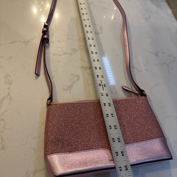 Kate Spade Lola Rose Pink Glitter Crossbody Handbag WKR00081 Beautiful 😍 - Picture 8 of 12